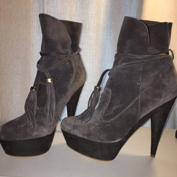 Colin Stuart Shoes - Colin Stuart Suede Platform Boots